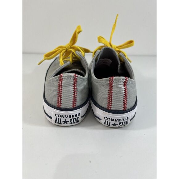Converse Chuck Taylor All Star Gray Sz 4.5 Baseball Softball Casual Yellow - Picture 3 of 5